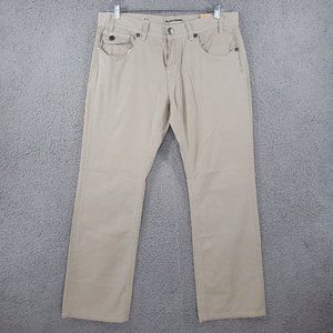 Mek Denim Buckle Mens Milton T2 Straight Chino Pants 38 x 32 Casual thick stitch